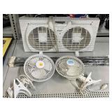 Clamp Fans, Window Fan, and More.