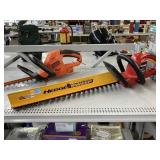 Hedge Sweep and B&D Hedge Trimmer.