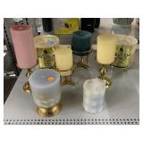 Variety of Candles and Holders.