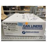 Box of New 55G Can Liners.