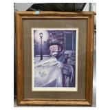George Crionas Signed Lithograph In Frame