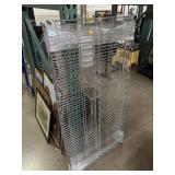Pair NSF Wire Rack Shelves 4ft long Round Post