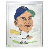 harmon killebrew cartoon caricature autographed
