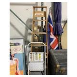 Wood 6ft stepladder & 2ft stepladder