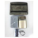 Vtg EAM Cigarette Case, Ronson & Storm King