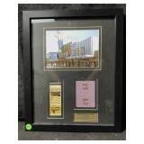 A nicely matted and framed color