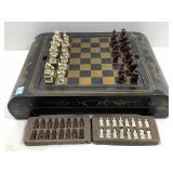 Dragon & Phoenix Wood Game Set. Chess &