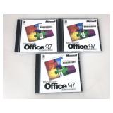 3 NOS Sealed Microsoft Office 97 Pro Edition Sets
