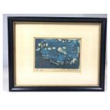 original Joichii Hoshi wood block print titled