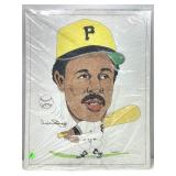 willie stargell cartoon caricature autographed