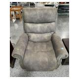 Grey electric recliner w/power cord and remote,