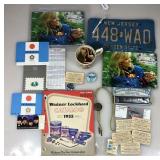 Vtg. New Jersey Matched Pair License Plates,