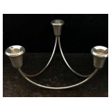 Sterling Silver Weighted Candle Holder, Tw 378.5g