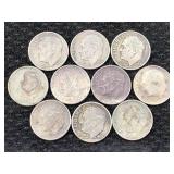10-90% Silver Roosevelt Dimes, Fv $1.0