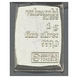 1g - .999 Fine Silver Bar