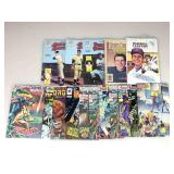 Assorted Comic Books and Yankees Decal
