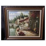 This is an original framed oil, painting