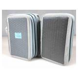 2 Multi-Layer Zippered Cases w/ Art Supplies