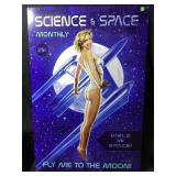 This is the fly me to the moon decorative metal