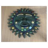 Composite Green Sun decorative wall art, approx