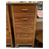 Bassett tall dresser w/5 drawers, approx 5ft tall