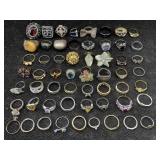 Large Collection Of Fashion Rings