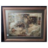 A framed limited edition serigraph, titled laurel