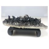 Smokey Black Quartz Crystal Cluster 11x7x2.5 on