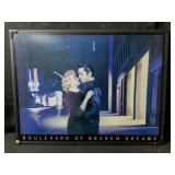 A framed art print featuring pop culture, icons,