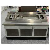 6ft Rolling NSF Sandwich/Salad Prep Table with