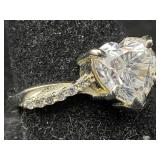 2.45 Cts White Diamond Sterling Silver Ring, Tw