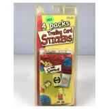 The Simpsons Sealed 4Pack Trading Card Stickers