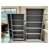 3-Solid wood bookshelves, approx 7ft tallest one