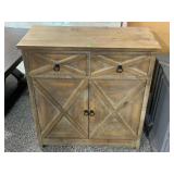 Pier1 Imports Wood organizer w/some contents,