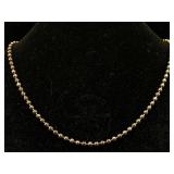 Sterling Silver Necklace, Tw 22g, Sz 18in Long