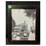 This framed historic black-and-white photograph
