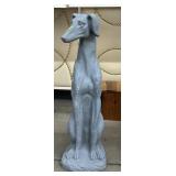 Composite Greyhound sculpture, approx 32in tall