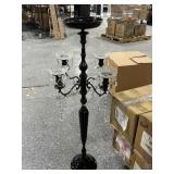 Black Candelabra Approx 39in Tall. Unknown if