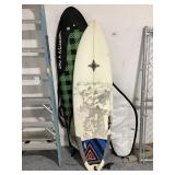 Ed Sakai Flying Monkey Custom surfboard sign, no