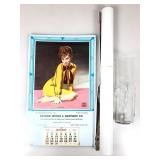 Vtg Libbey La Femme 3D Nude Vase and 2 Vtg Pinup