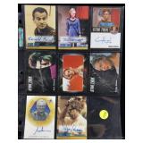 Authentic Star Trek autograph cards