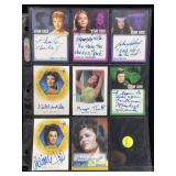 Authentic Star Trek autograph cards
