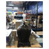 Metal table lamp, approx 34in tall