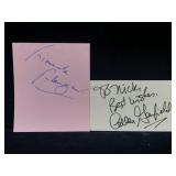 Colleen Garfield & Roland Dupree (?) Autographed