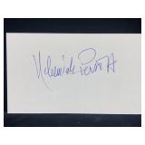Nehemiah Persoff Autographed Index Card
