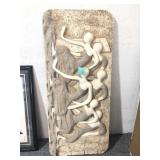 Fiber glass Wall art dancers, approx 26x60in,