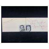 Anne Gwynne & Abraham Sofaer Autographed Index