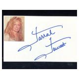 Farrah Fawcett Signature Card