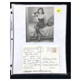 Tina Louise Handwritten & Signed Postcard