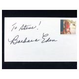 Barbara Eden Inscribed Signature Card